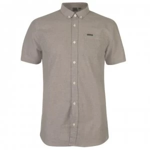 Image of Firetrap Short Sleeve Oxford Shirt Mens - Grey
