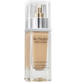 Image of Estee Lauder Re-Nutriv Ultra Radiance Liquid Foundation SPF20 30ml - 1W1 Bone