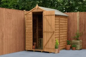 Image of Forest Wooden 6 x 4ft Overlap Windowless Apex Shed