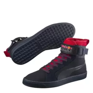 Image of Puma Red Bull Racing Cups Mid Top Trainers - Black