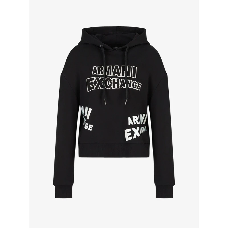 Image of Armani Exchange Pullover Hoodie Black female XS