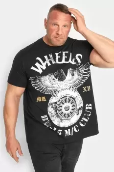 Image of 'Wheels' Print T-Shirt