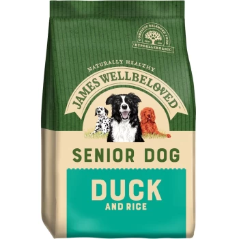 Image of James Wellbeloved Senior Duck and Rice Dog Food 15kg
