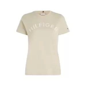 Image of Tommy Hilfiger Varsity Crewneck T-Shirt - Beige
