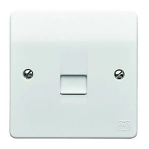 Image of MK Single Master Telephone Socket - White