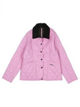 Image of Barbour Girls Liddesdale Quilt Coat - Pink