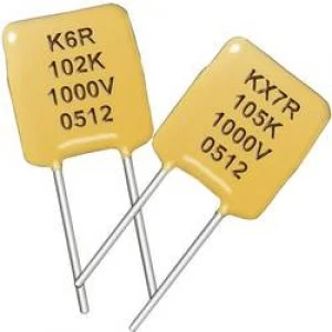 Image of Ceramic capacitor Radial lead 100 nF 50 V 10