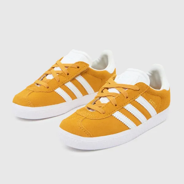 Image of adidas yellow gazelle Junior trainers Yellow UK 1 (EU 33)