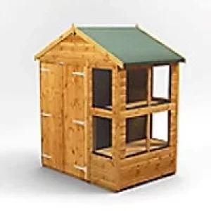 Image of Power Garden Shed 46PAPSDD Golden Brown 4x6