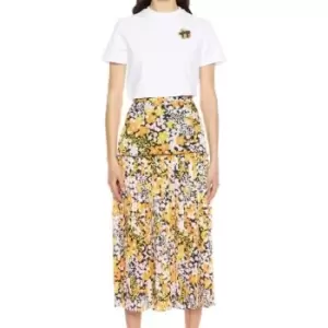 Image of Ted Baker Renako Embroidered T-Shirt - White