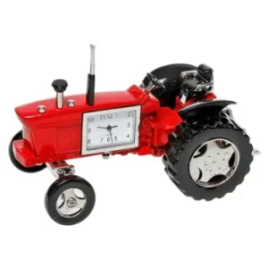 Image of Red Old Tractor Clock