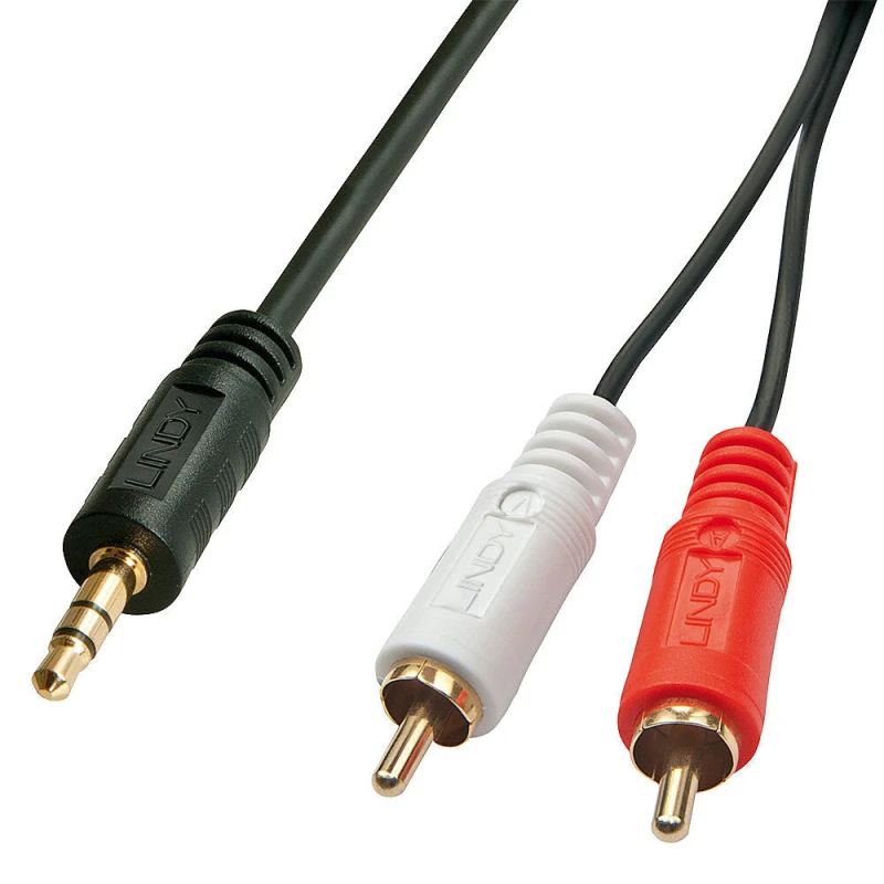Image of Lindy Lindy 1m Premium Phono To 3.5mm Cable 35680