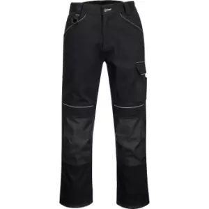 Image of Portwest PW30 Cotton Work trousers Black 46" 31"