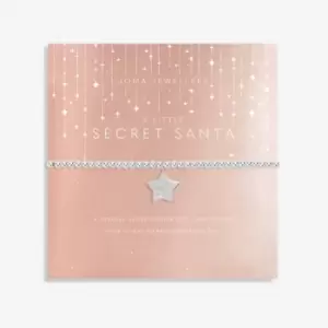 Image of Christmas Secret Santa Silver 17.5cm Stretch Bracelet 6097