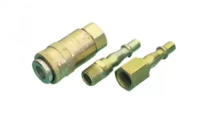 Image of Draper 3 Piece Air Line Coupling Set 1/4 BSP ACK2 3.8 37844