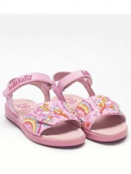 Image of Lelli Kelly Girls Dorothy Unicorn Sandal - Pink, Size 9 Younger