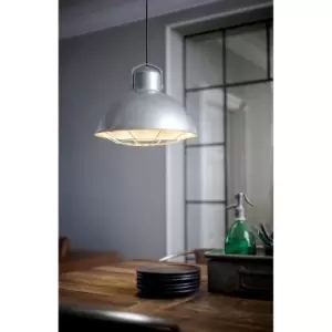 Image of Porter Dome Pendant Ceiling Light Galvanized E27