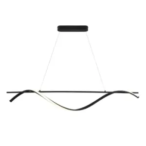 Image of Boa Integrated LED Pendant Ceiling Light Matt Black 3000K 1350Lm