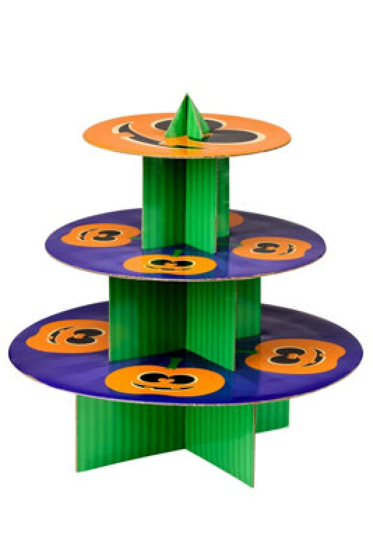 Image of Premier Housewares Halloween Pumpkin 3 Tier Cake Stand Multi