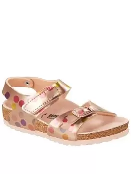 Image of Birkenstock Colorado Kids Metallic Dots Sandal, Metallic, Size 2 Older