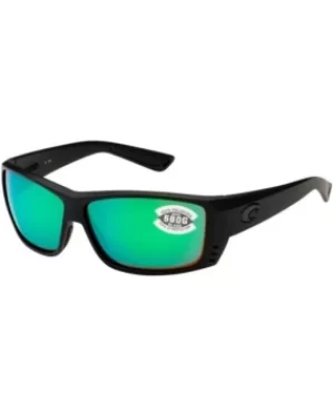 Image of Costa Del Mar Blackout Rectangular Plastic Green Unisex Sunglasses AT 01 OGMGLP AT 01 OGMGLP