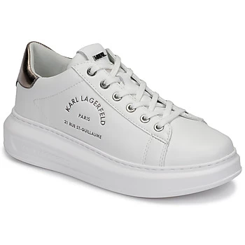Image of Karl Lagerfeld KAPRI MAISON KARL LACE womens Shoes Trainers in White,7.5