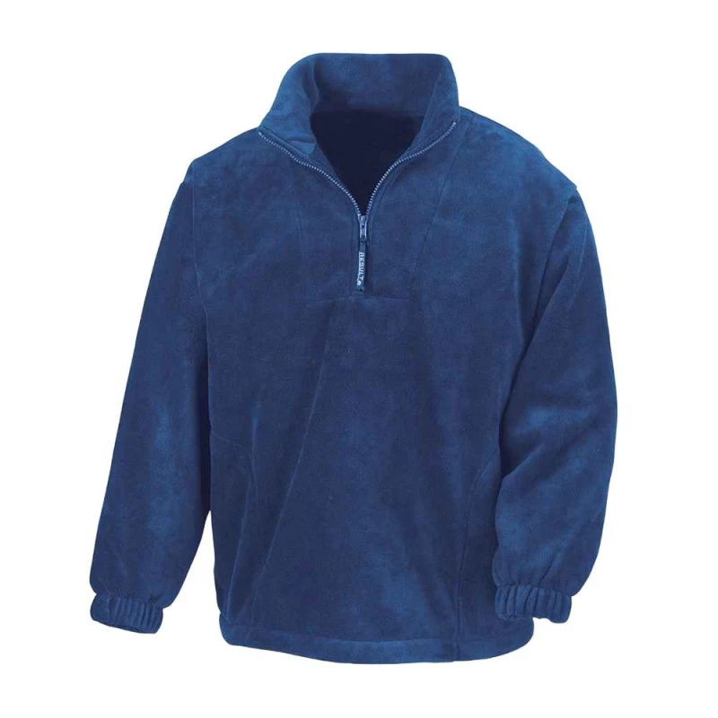 Image of Result Result Men Polartherm Zip Neck Fleece in Blue Size: Small Blue S Male 5063470851263