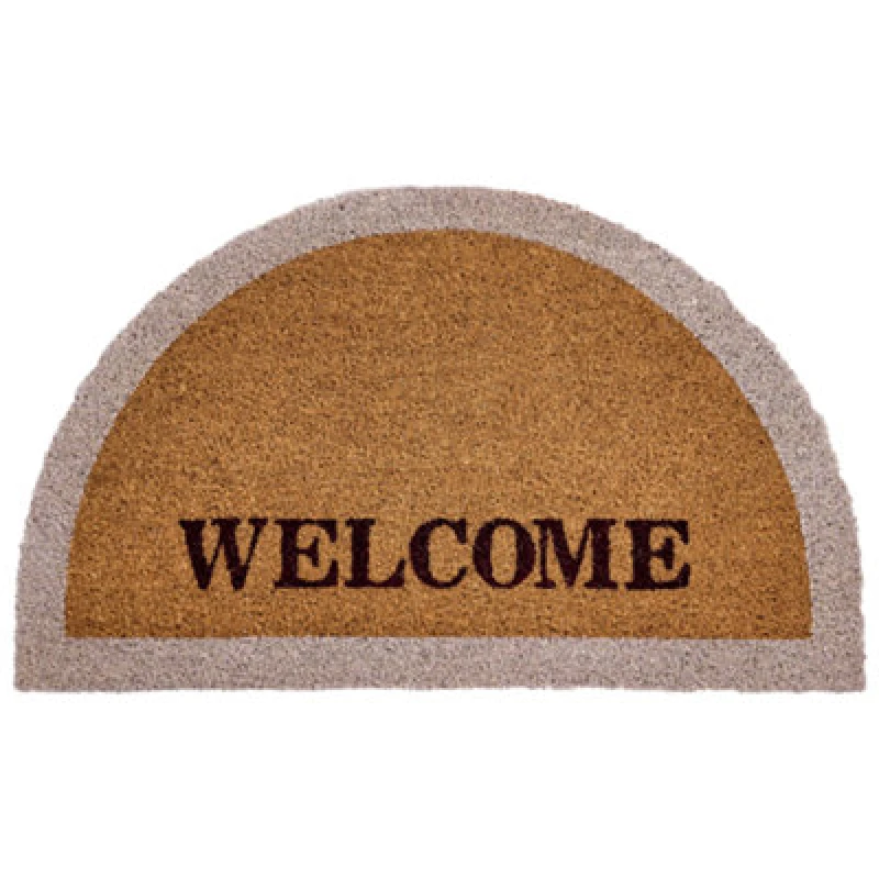 Image of Beliani Doormat Buhi Natural 45 X 75cm Text Coir