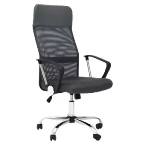 Image of Premier Housewares Brent Mesh Home Office Chair, Grey