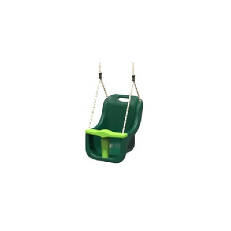 Image of Rebo Baby Swing Seat With Soft-Touch Ropes - Green