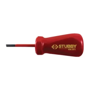 Image of CK T48344-055 Stubby VDE Slim Screwdriver SL5.5