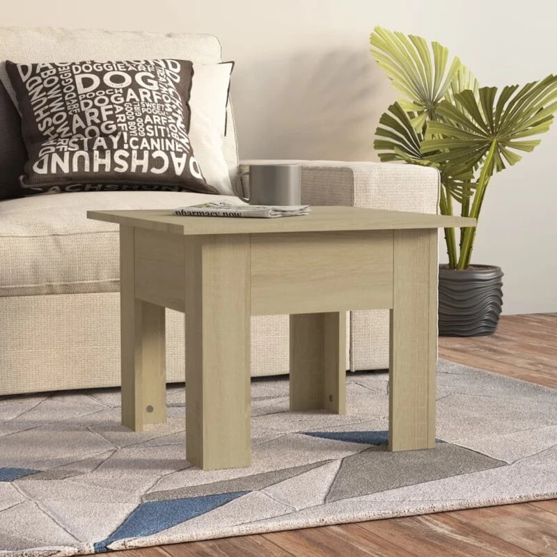 Image of VIDAXL Coffee Table Sonoma Oak 55x55x42cm Engineered Wood Vidaxl 8720286835968