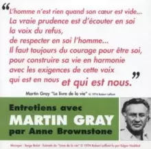 Image of Entretiens Avec Martin Gray Par Anne Brownstone