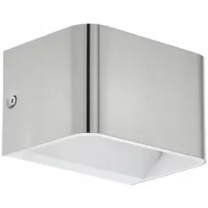 Image of Loops - Wall Light Colour Satin Nickel Front Cover Box Structure Bulb LED 6W Included