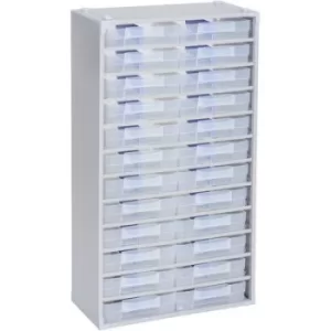 Image of Allit 464810 Small parts container VarioPlus ProM 57/48 (W x H x D) 300 x 565 x 140 mm Silver