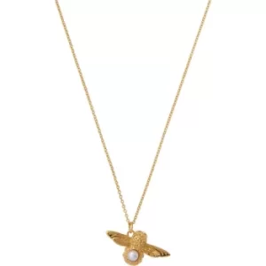 Image of Ladies Olivia Burton Gold Plated Pearl Bee Pearl Bee Necklace