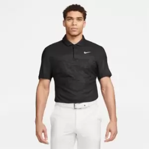 Image of Nike Dri-FIT ADV Tiger Woods Mens Camo Golf Polo - Black