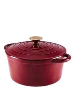 Image of Tower Cast Iron 24cm Casserole In Red