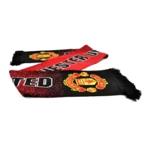 Image of Manchester United FC Unisex Adults Speckled Scarf (One Size) (Red)