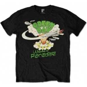 Image of Green Day Welcome To Paradise Mens Black T Shirt: X Large