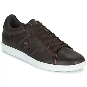 Image of Le Coq Sportif COURTCLASSIC mens Shoes Trainers in Brown,11