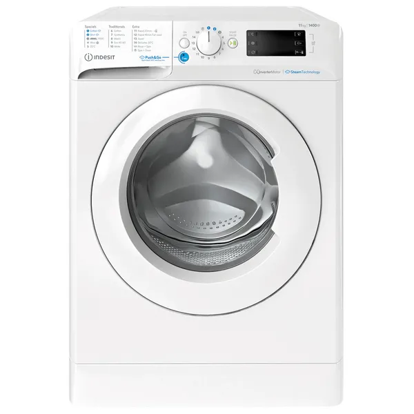 Image of Indesit BWE111496XWVUK 11KG 1400RPM Anti-Stain Washing Machine