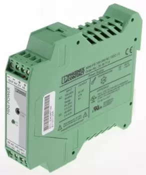 Image of Phoenix Contact MINI-PS-100-240AC/5DC/3 Switch Mode DIN Rail Power Supply 85 264V ac Input, 5V dc Output, 3A