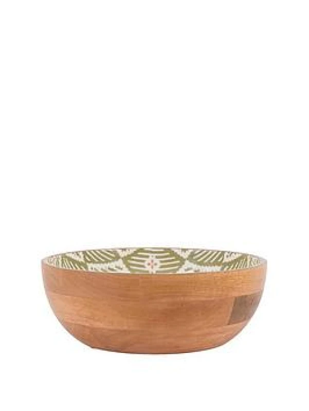Image of Crossland Grove Athena Wooden Salad Bowl, Brown 5.06109E+12