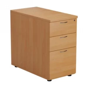 Image of Jemini Beech 3 Drawer Desk High Pedestal 800 V2 TESDHP3800BE2