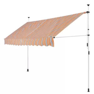 Image of Clamp Awning Orange/Black/White 13ft