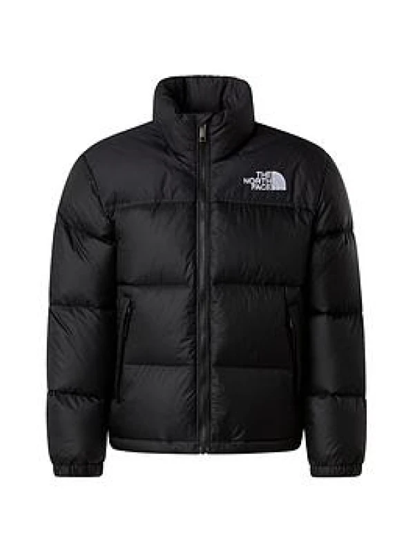 Image of The North Face Kids 1996 Nuptse Windproof 700-Fill Down Concealed Hood Short Puffer Jacket TNF Black JK3 male L