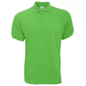 Image of B&C Safran Mens Polo Shirt / Mens Short Sleeve Polo Shirts (2XL) (Real Green)