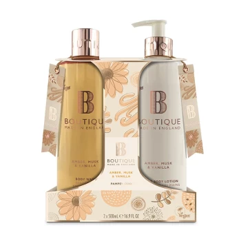 Image of Boutique Amber, Musk & Vanilla Body Care Duo