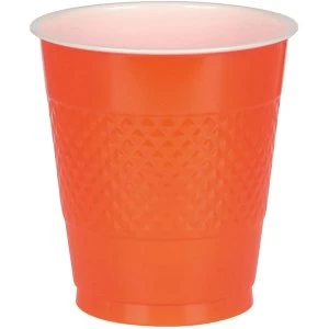 Image of Plastic Cups Orange (20 In A Set)